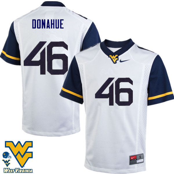 NCAA Men's Reese Donahue West Virginia Mountaineers White #46 Nike Stitched Football College Authentic Jersey IP23R10FW